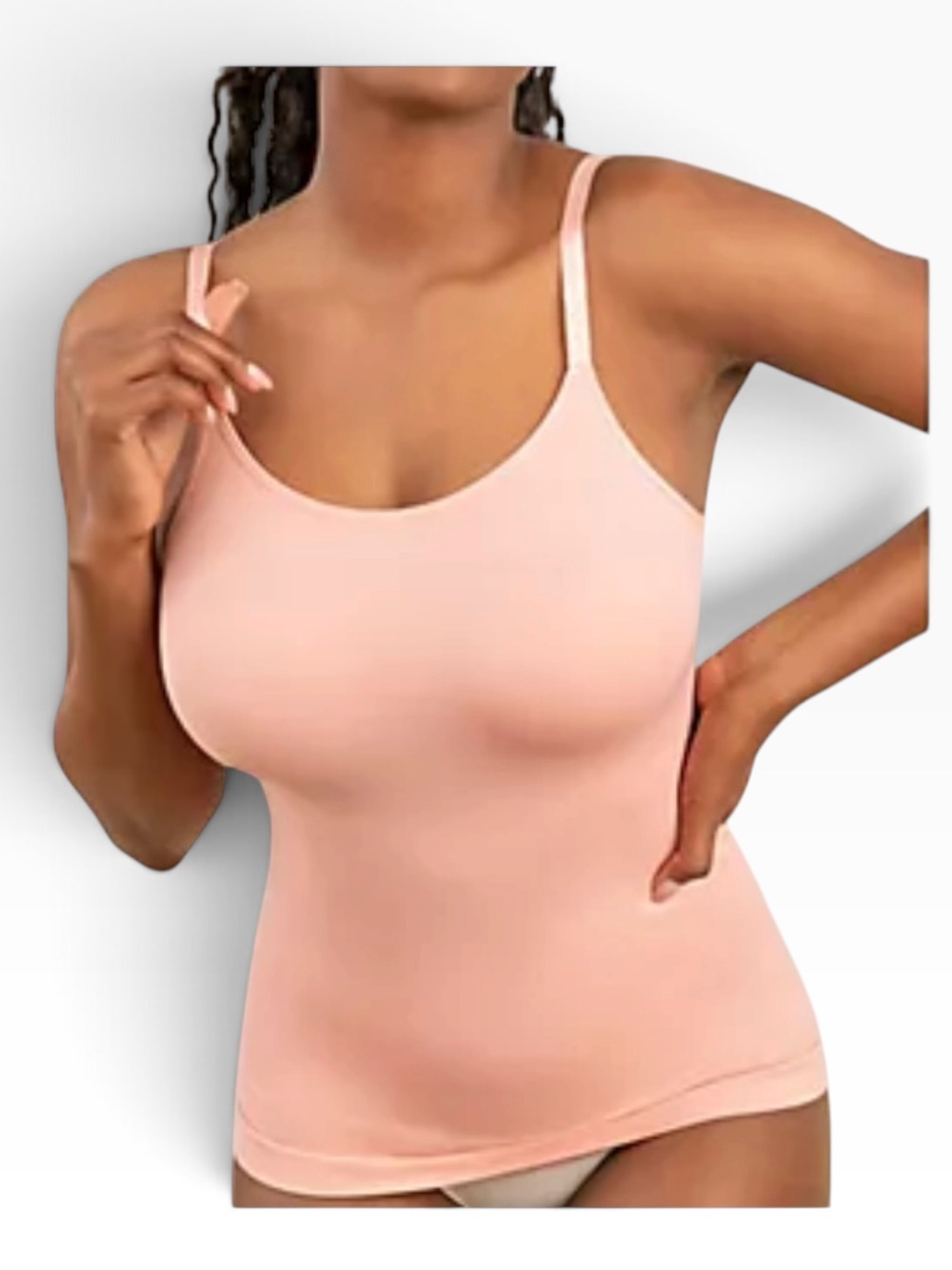 ✨ Shapermint All Day Every Day Scoop Neck Cami – Rose Color Medium NWOT